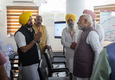 PM Modi in Punjab, flood review meeting