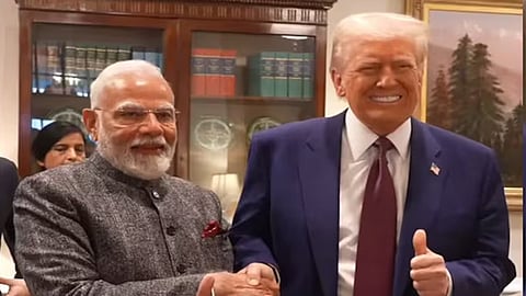 PM Modi with Donald Trump
