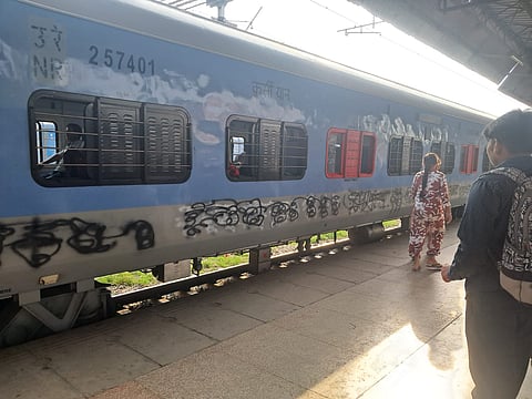 Anti India slogans on Jan Shatabdi train
