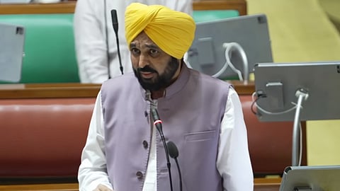 Bhagwant Mann in Vidhan Sabha