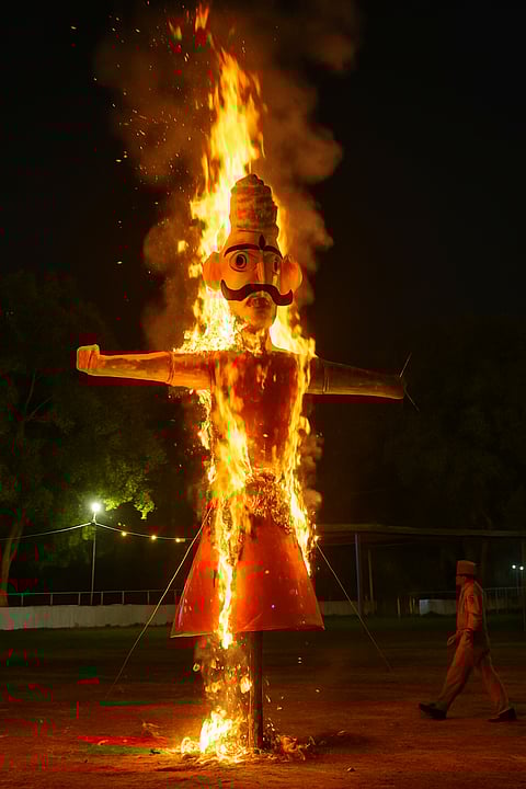 Sector 30 Chandigarh Ravana effigy