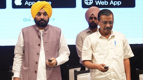 Bhagwant Mann and Arvind Kerjiwal