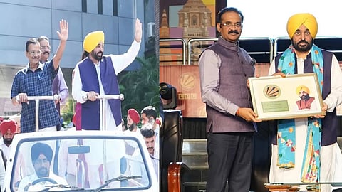 Arvind Kejriwal and CM Mann at LPU One India Fest