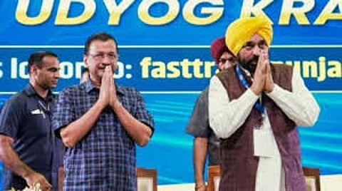 Punjab CM and Arvind Kejriwal launchs Jamabandi Portal