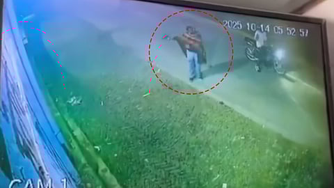 Firing outside Sarpanch’s shop