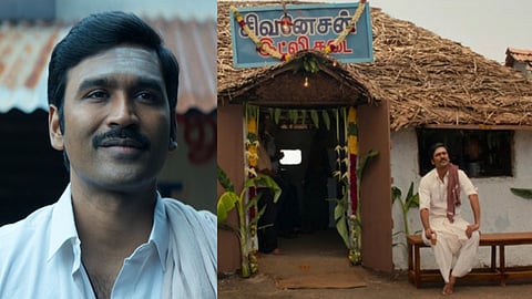 Snip of Dhanush from Idli Kadai