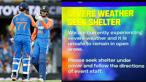 Australia vs India 5th T20/Severe Weather at Gabba