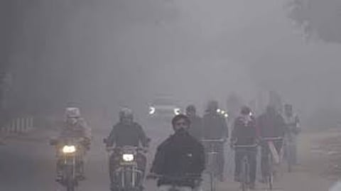 Early winter chill and foggy morning conditions in Punjab