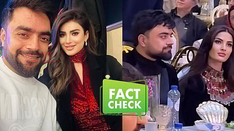 Rashid Khan with Wazhma Ayoubi/Rashid Khan with second wife