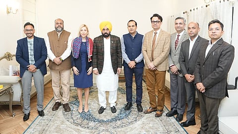 Punjab CM Mann with UK Delegation