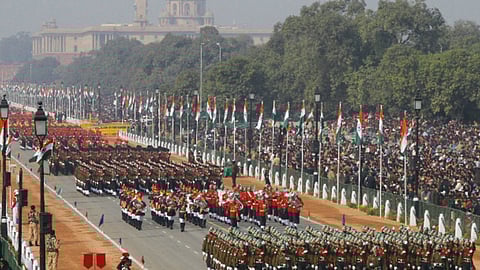 Republic day parade at Kartavya Path