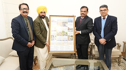 CM Mann unveils Punjab govt's diary & calendar