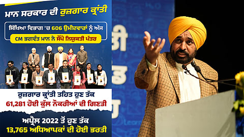 61,000 govt jobs to youth in 4 years under CM Bhagwant Singh Mann
