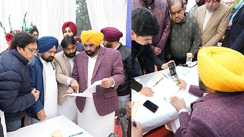 CM Bhagwant Singh Mann holds Lok Milni in Jalandhar