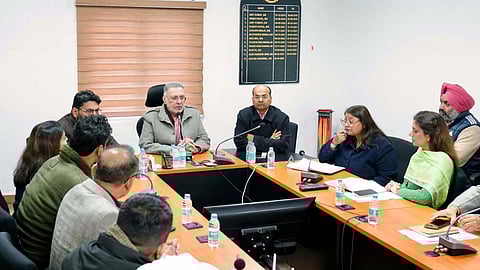 Dr. Balbir Singh holds review meeting