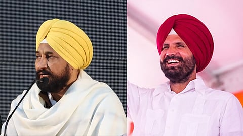 Charanjit Singh Channi (left), Amarinder Singh Raja Warring (right)