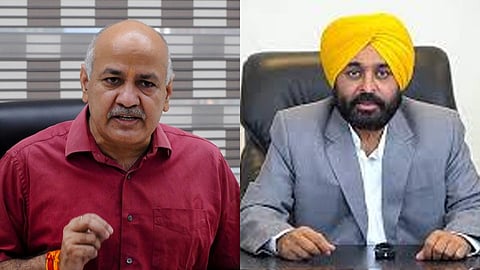 Manish Sisodia visits CM Mann at Fortis Hospital