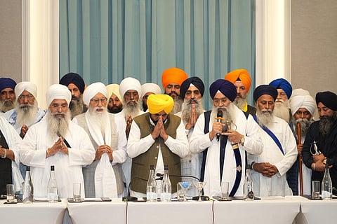 CM Mann with Sant Samaj in Amritsar meeting