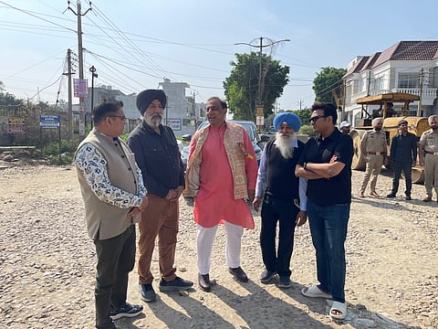 Road renovation work in Surya Enclave starts under Nitin Kohli.