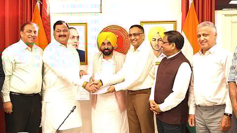 Punjab CM Mann announcing sports revival initiatives