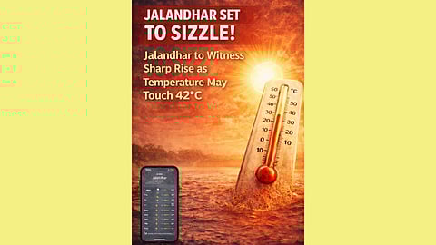 Jalandhar weather update, temperature likely to touch 42°C