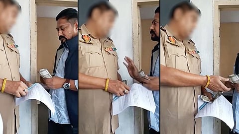 Amritsar ASI caught on camera taking bribe