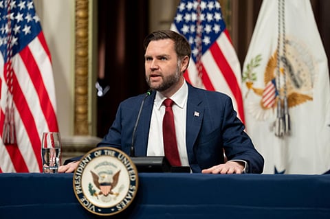 US Vice President JD Vance during official event