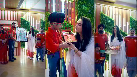 Preity Zinta meets Hargun, who donated his ‘gullak’ for Punjab floods