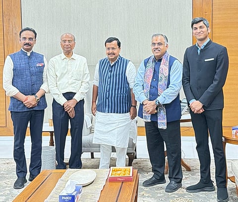 AAP suffers major jolt as 7 RS MPs join BJP led by Chadha