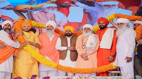 CM Bhagwant Mann speaking at Batala anti-drug programme