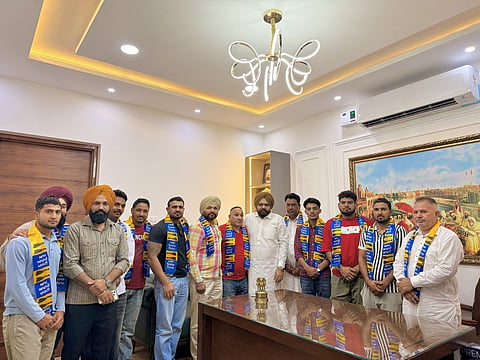 International kabaddi stars join AAP, back party’s pro-people agenda
