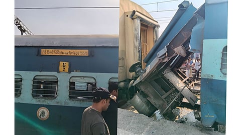 Katra-bound train coach cracks open at Ludhiana station