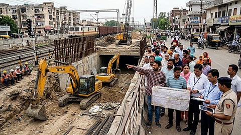 Residents’ protest halts Urban Estate underpass work