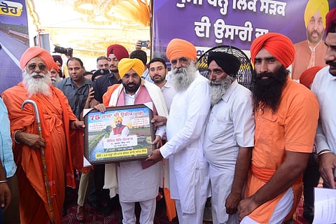 Mann lays foundation for 38-km Dhussi Bund road to shield Satluj belt from floods
