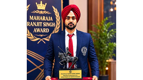 ASI Aman Ghai with Maharaja Ranjit Singh Award
