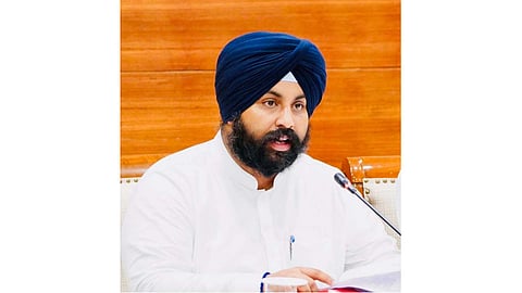 Harjot Singh Bains in a meeting