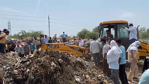 Recovery of the body from dump