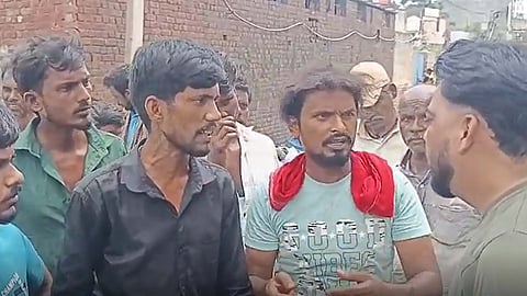 Argument between laborers and local