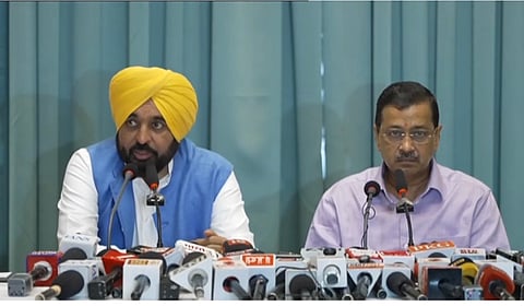 Mann, Kejriwal: Punjab AAP MLAs, Ministers to Appear Tomorrow at Shri Akal Takht Sahib