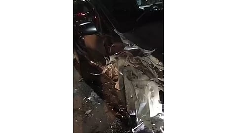 Innova after accident