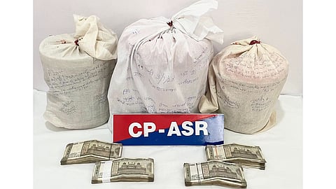 Recovered drugs and money