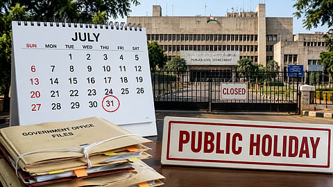 Public holiday on 31st July
