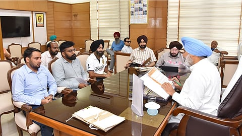 Harpal Singh Cheema in the meeting