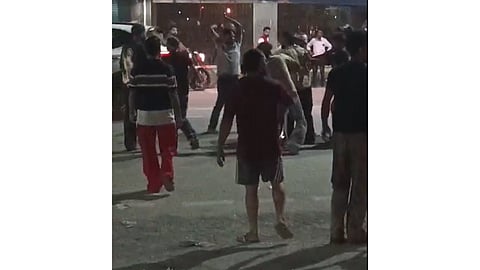 Visuals of the fight