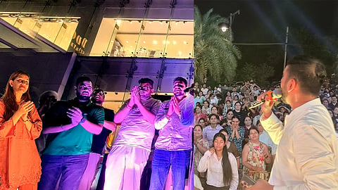 ‘Bhajan Clubbing’ held at Jalandhar’s PPR Market