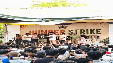 protest visuals at Delhi