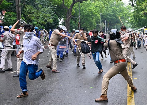 HC seeks Centre, Delhi Police response on PILs alleging excessive force during NEET protest