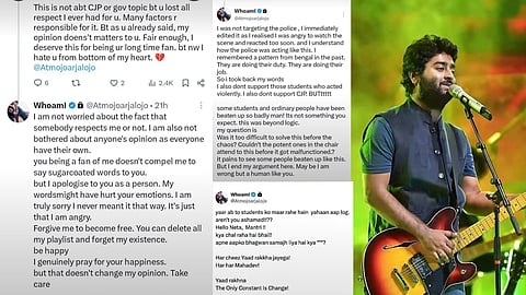Arijit Singh's X posts