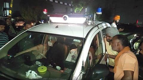 ASI allegedly drove a PCR van onto railway tracks