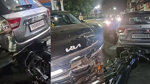 Visuals of the accident